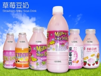 Strawberry-flavor Soybean Milk