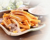 Plum-flavor vacuum-fried yam chips