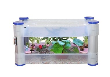 Hydroponic indoor garden lighted chamber