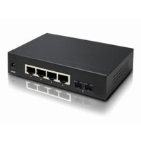 6 Port Gigabit with 4 Port PSE Fiber Switch