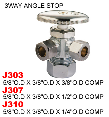 3way Angle Stop