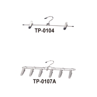 TP-0104不锈钢可调整式裤/裙夹/TP-0107A 不锈钢衣架型6夹晒衣架(板型夹)