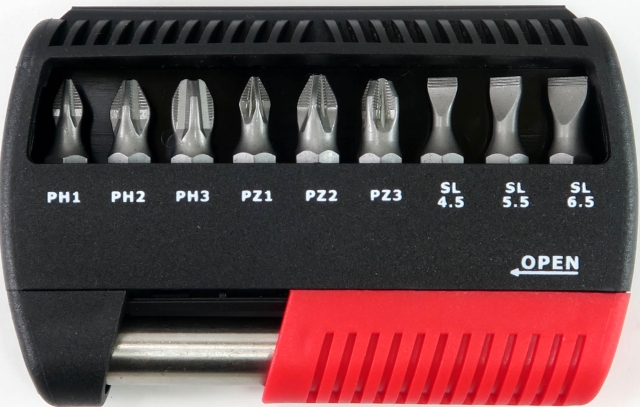 10PCS Ridged-tip BIT SET