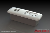 Power sockets with USB charger for furniture