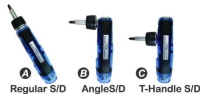 3 WAY T-HANDLE RATCHET SCREWDRIVER 