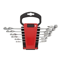 6PCS Reversible Combination Ratchet Wrench