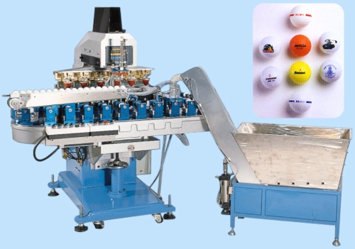 6 Color Golfballs Pad Printing Machine