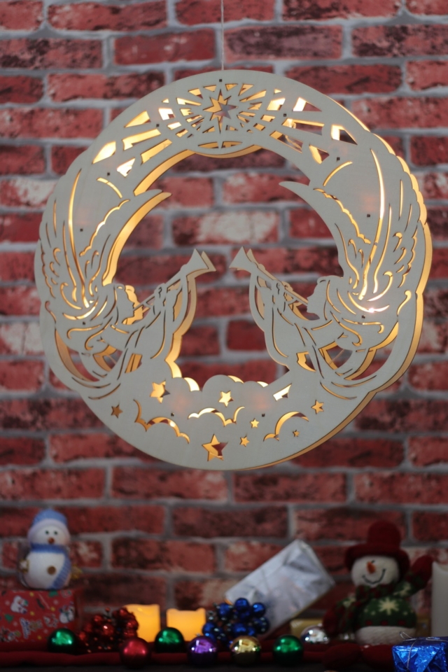 Angel Wreath light