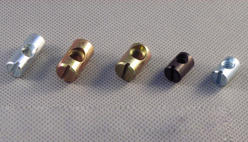 Slotted barrel nuts