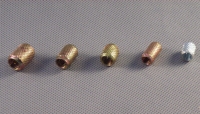 Embossed threaded inserts