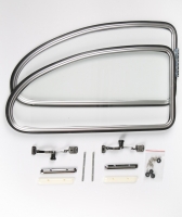 VW Early T1 Beetle Bug Rear Side Popout Window Complete Kits 1950-1964