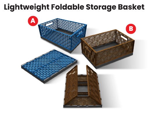 Lightweight Foldable Storage Basket