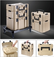 Stack Toolbox System & Tray Car, Plastic Toolbox, Hardware Storage, Tool Storage System