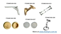 HANDRAIL BRACKETS, CLOSET POLE SOCKETS, TABLE LEG BRACES, SUPPORTS