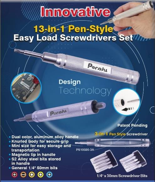 13 in 1 Pen-Style Easy Load Screwdrivers Set / Pen Style Small Repair Tools