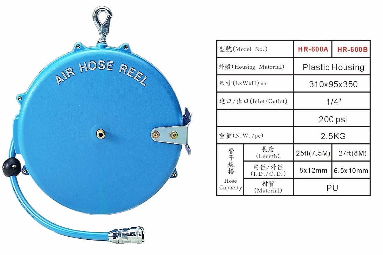 自動收管塑膠殼輪座(HR-600A/B)