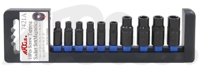 10Pcs Screw Tapping Socket Set(Magnetic)