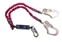 Shock absorbing lanyard