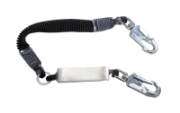 Shock absorbing lanyard