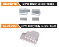 A634210 10 Pcs Razor Scraper Blade /A6352033 Pcs Heavy Duty Scraper Blade