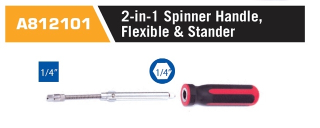 A812101 2-in-1 Spinner Handle, Flexible & Stander