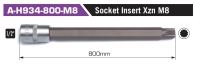 A-H934-800-M8 Socket Insert Xzn M8