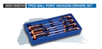 D0015007H 7PCS BALL POINT HEXAGON DRIVERS SET