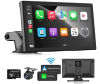 Security Dash Camera with Wireless CarPlay Monitor