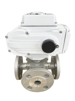 HJV-03-C03 Stainless steel 3-way Ball valve full port flange end(Electric)