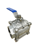 HJV-507 三片式不锈钢牙口球塞阀(把手式)1000 WOC 3-PC Stainless steel screwed ball valve