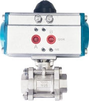 HJV-516-01 1000 WOG 3-PC Mount direct type ball valve(Pneumatic)