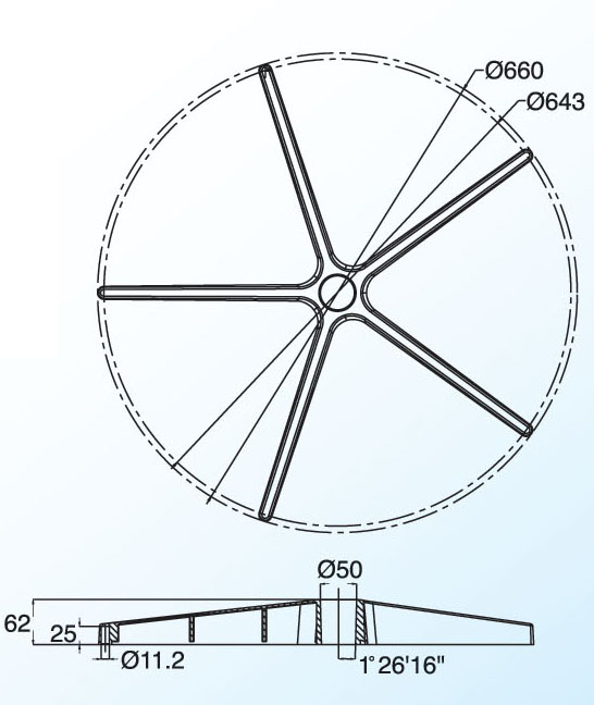 Aluminum Chair Bases-5 Legs