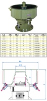 Three Dimensional Vibratory Small-Central-Barrel Machine