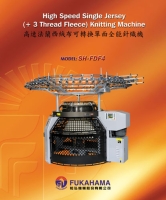 High Speed Single Jersey (+3 Thread Fleece)Circular Knitting Machine