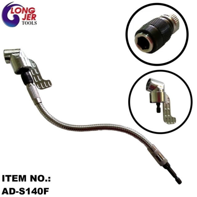 90° SHORT ANGLE DRIVER & FLEXIBLE QUICK CHANGE MAGNETIC BIT HOLDER