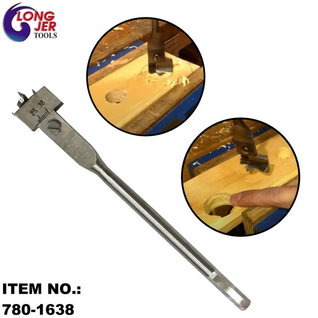 16-38mm ADJUSTABLE SPADE EXPANSIVE FLAT WOODWORKING BORING DRILL BIT FOR WOODWORKING TOOLS
