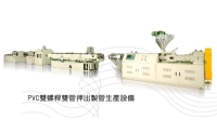 PVC雙螺桿雙管押出製管生產設備