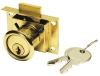 DRAWER LOCK STEEL OR BRASS WITH PLATED