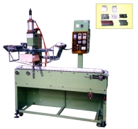 Auto-return transfer printer with pneumatic belt conveyor