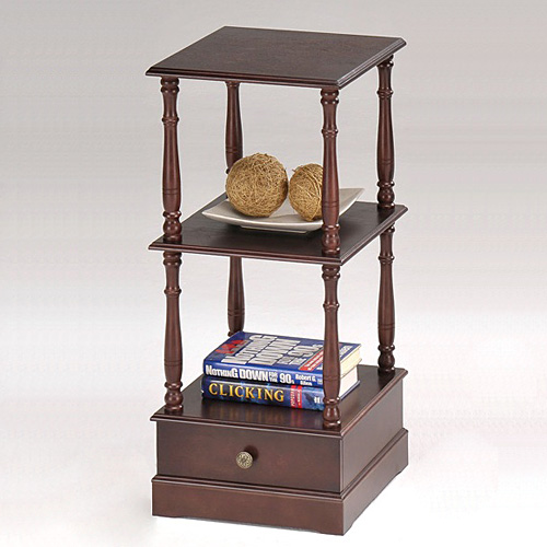 Telephone Stand (2 Shelves, 1 Drawer)