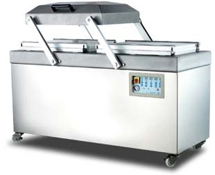 HEAVY DUTY DOUBLE CHAMBERS VACUUM PACKAGING MACHINE