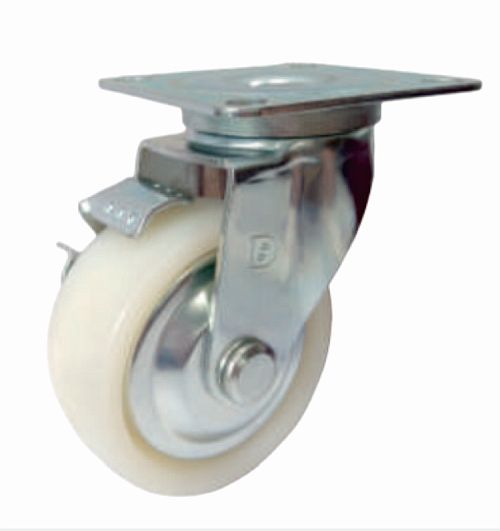 Nylon Caster (Swivel Side brake Style)