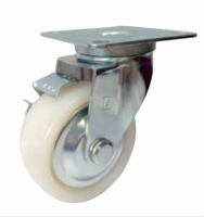 Nylon Caster (Swivel Side brake Style)