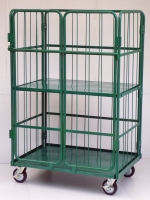 Logistics Trolley with Doors+Extra Shelf