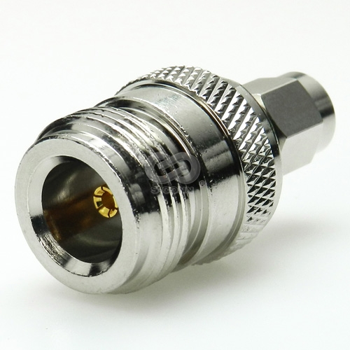 RF Coaxial Connector, Adapter: SMA Plug to N Jack (up to 10GHz)