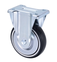 Fixed Medical 6 inch Rubber Heavy Duty Caster Wheel