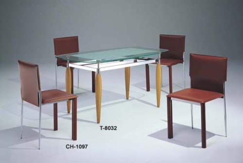 餐桌椅、餐椅、餐桌、玻璃桌、钢管家具、餐厅家具