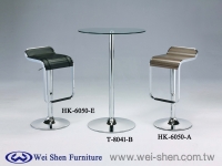 Wood Bar stool, Glass Bar Table, Swivel Barstools,Bar furniture, Tube furniture