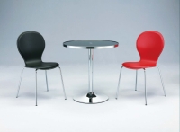 餐桌椅、餐椅、餐桌、玻璃桌、钢管家具、餐厅家具、硬皮皮革餐椅
