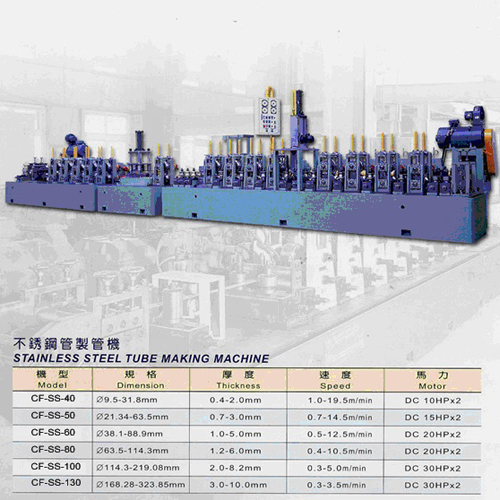 不绣钢管制管机